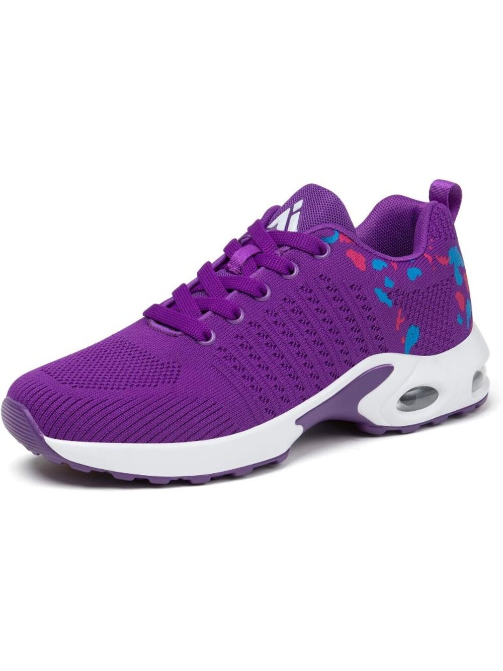 Women's Purple Air Cushion Running Athletic Mesh Sneakers Basketball Shoes